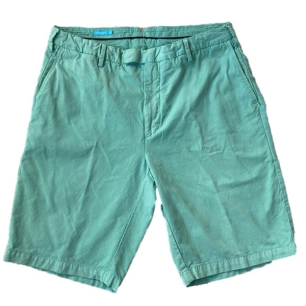 J. McLAUGHLIN Shorts Nantucket Chino Pockets Seafoam Mint Green Mens Size 36